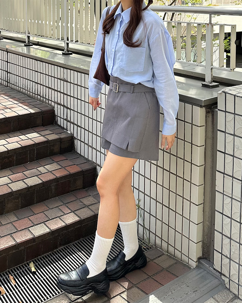 フラップポケットジャケット＆ミニスカートセット | ファッション通販