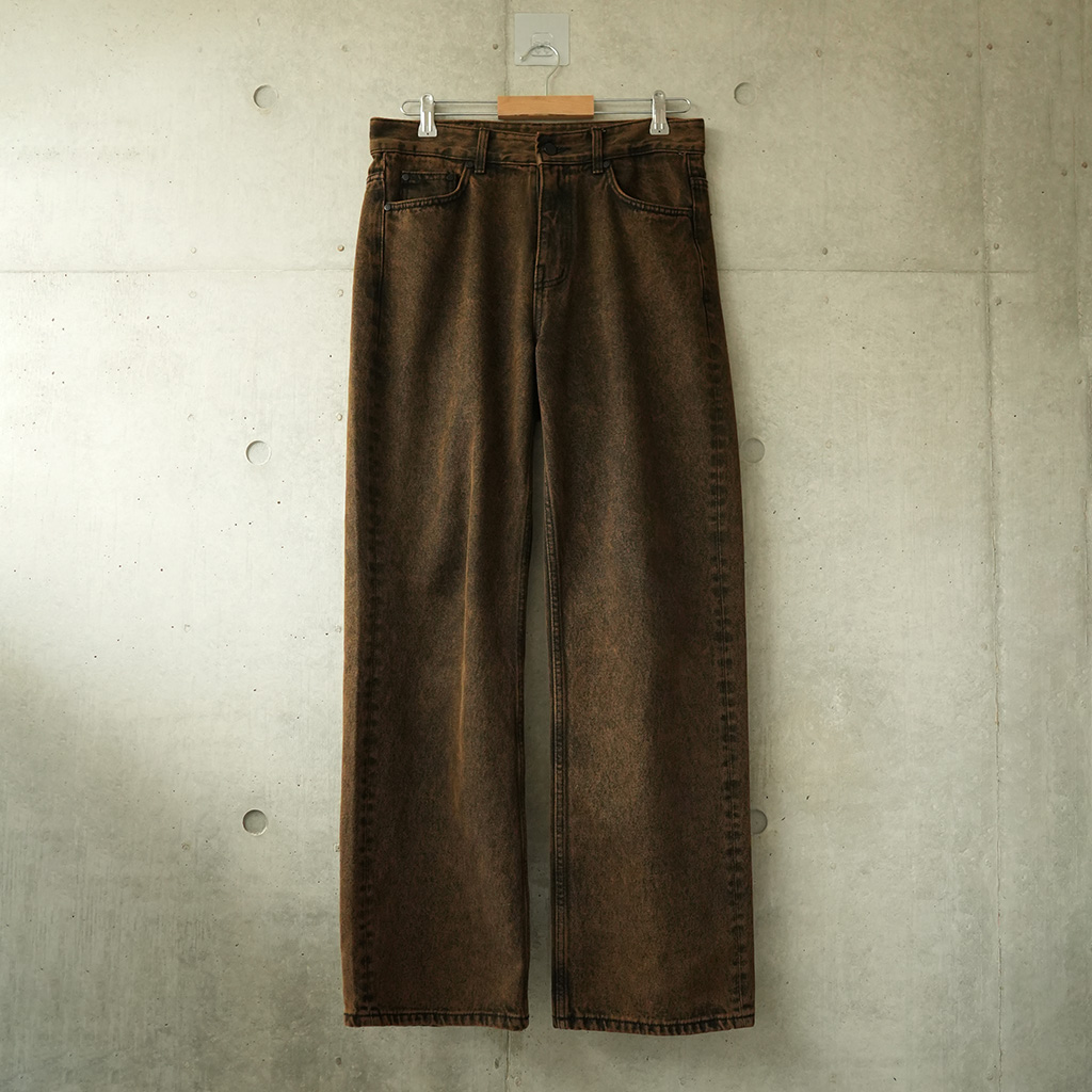 ブラウンミックスデニムパンツ | ファッション通販サイト NUGU