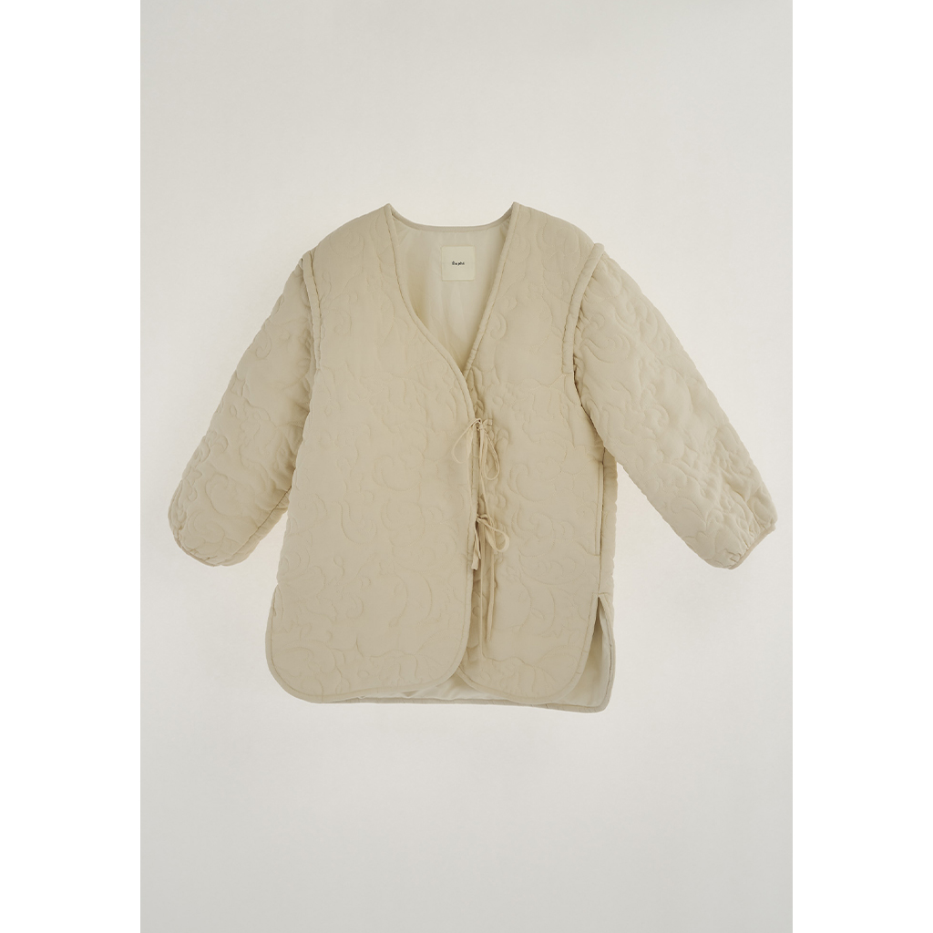 leaf pattern 2way quilting coat | ファッション通販サイト NUGU