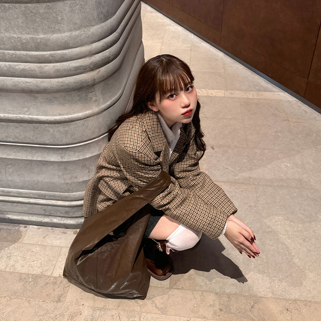 スリーボタンチェックジャケット | ファッション通販サイト NUGU