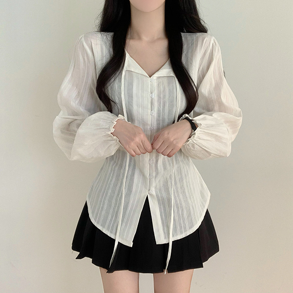 パフリボンブラウス | ファッション通販サイト NUGU