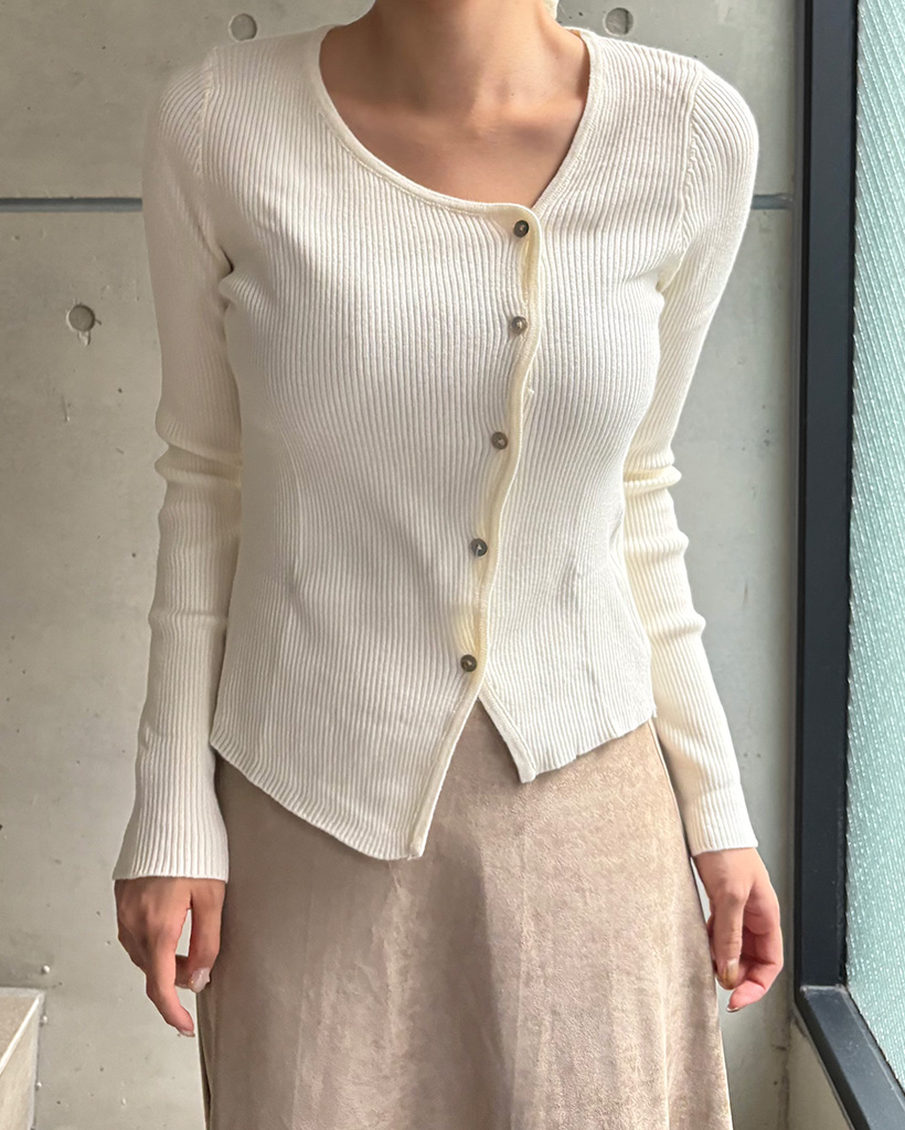 アシンメトリーカーディガン | ファッション通販サイト NUGU