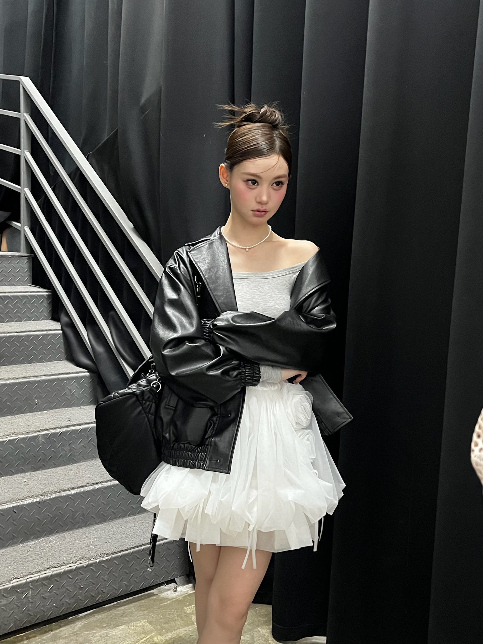 Rose motif ribbon tulle skirt(mini) | ファッション通販サイト NUGU