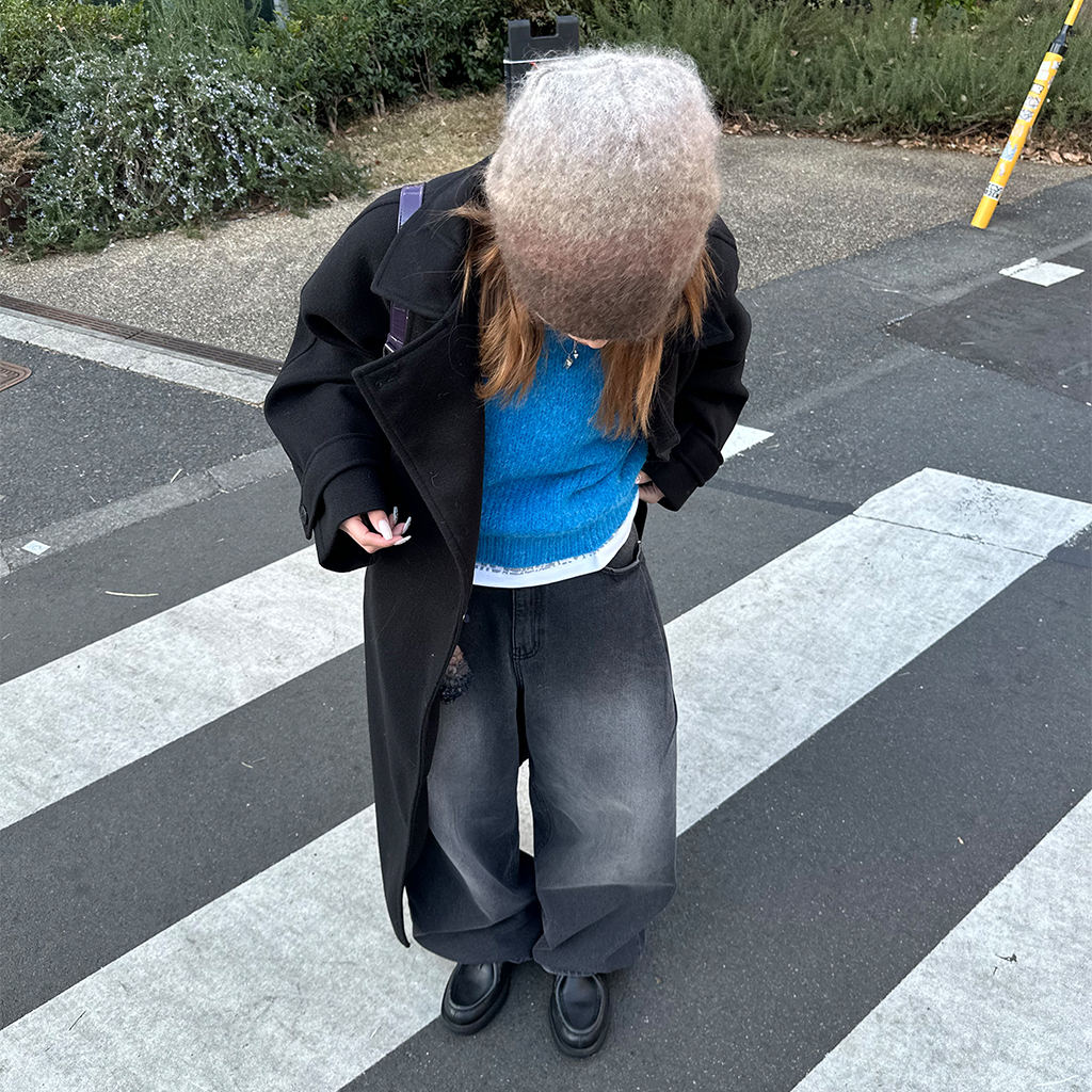 ウールアルパカラウンドニット | ファッション通販サイト NUGU