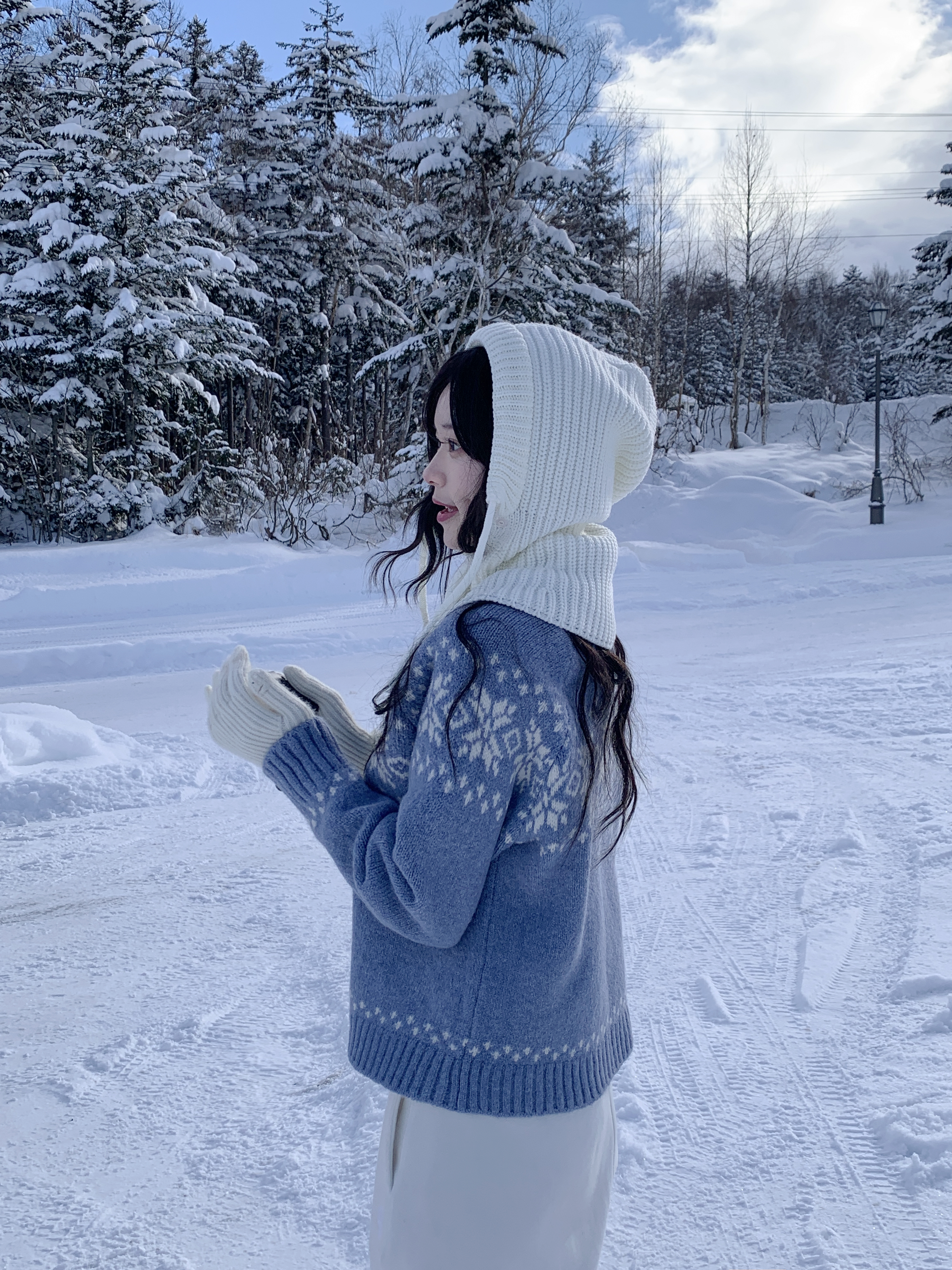 ボタンニットバラクラバ | ファッション通販サイト NUGU