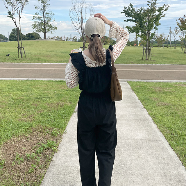 フリルジャンプスーツ | ファッション通販サイト NUGU