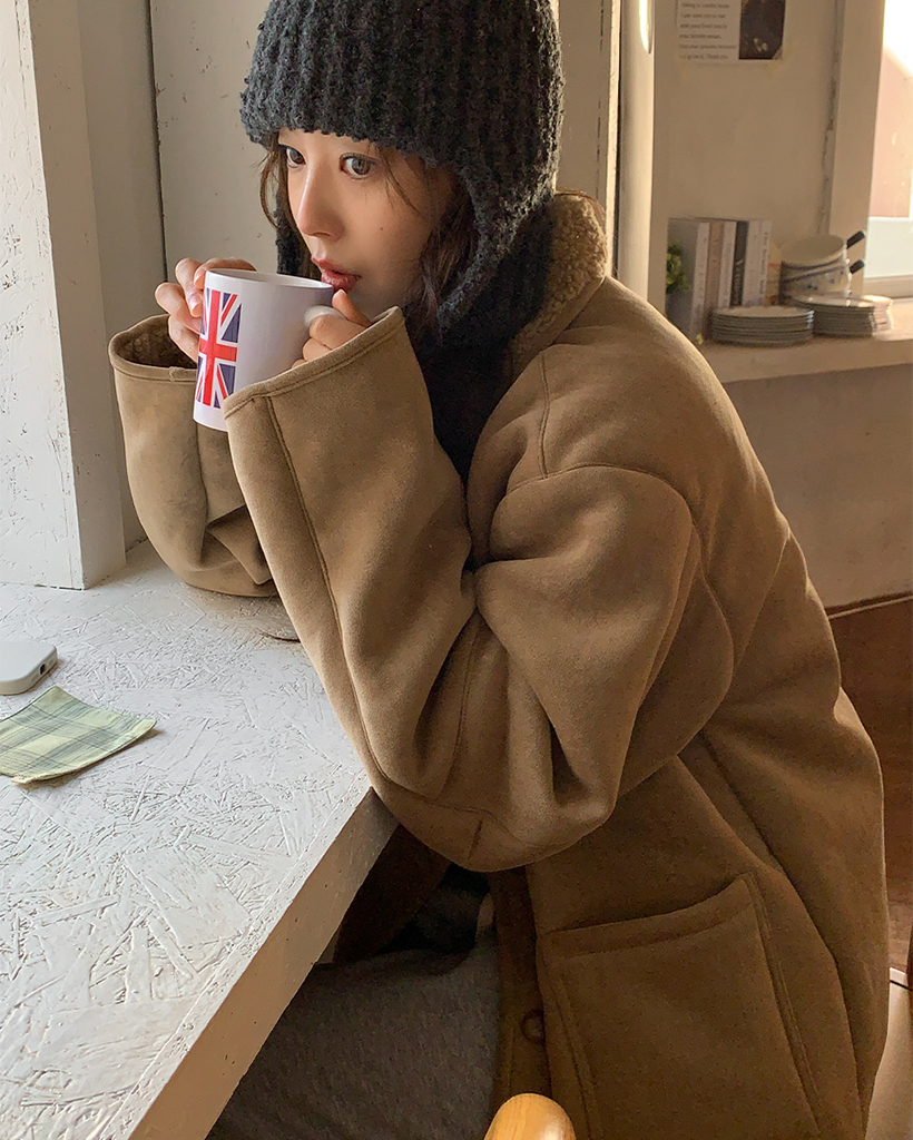 ボアスエードムートンコート | ファッション通販サイト NUGU