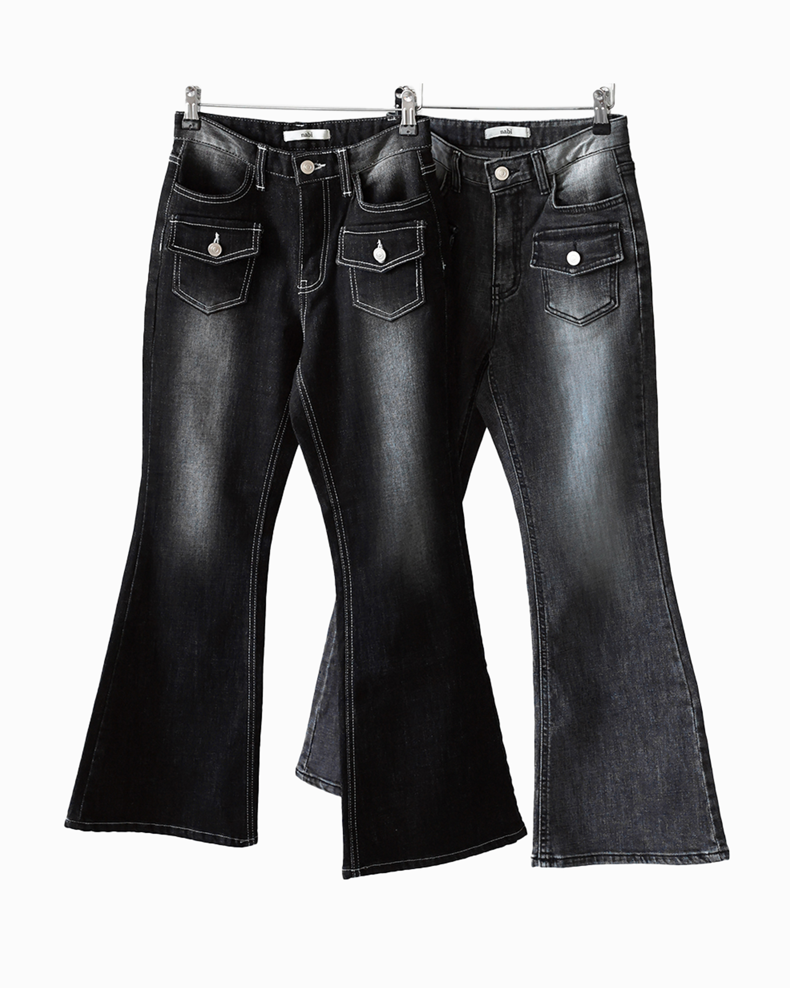 20回再販](ORIGINAL) フロントポケットブーツカットデニムパンツ