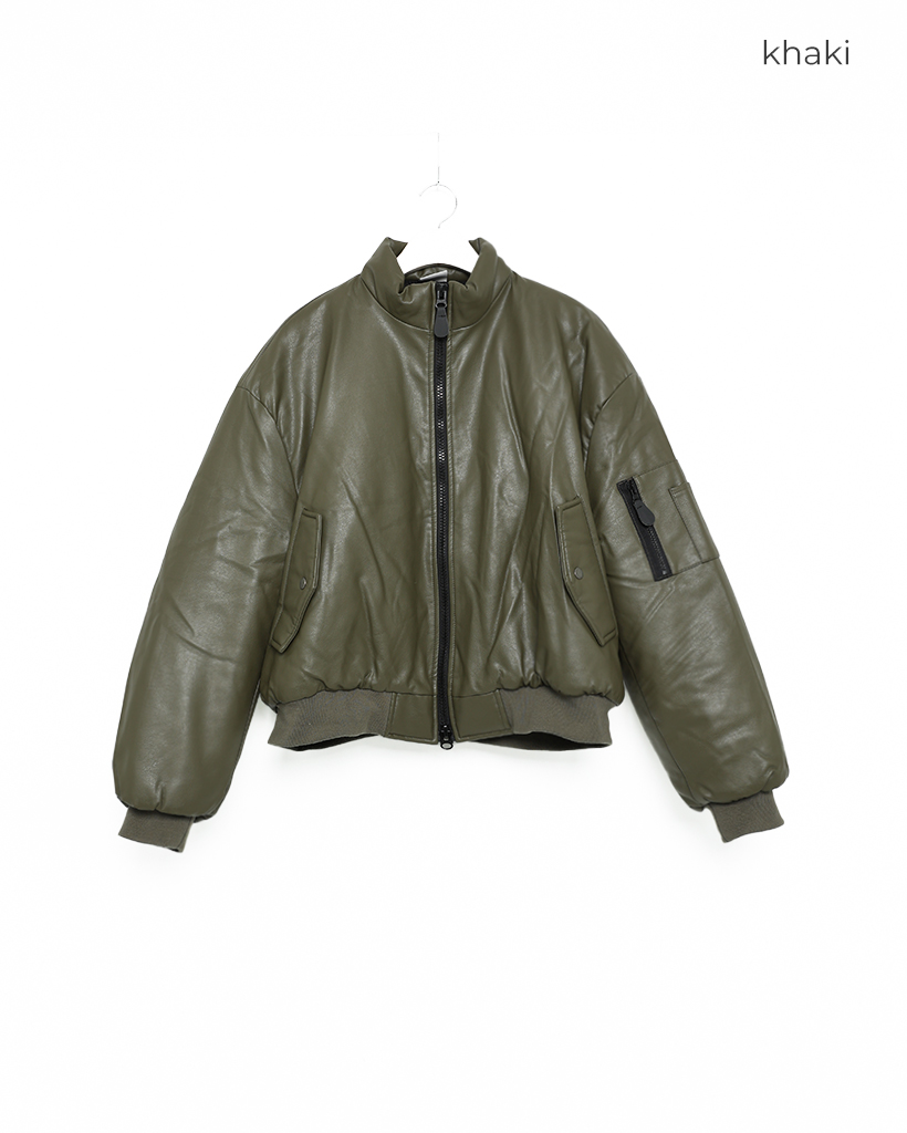 レザーパディングジャケット | ファッション通販サイト NUGU