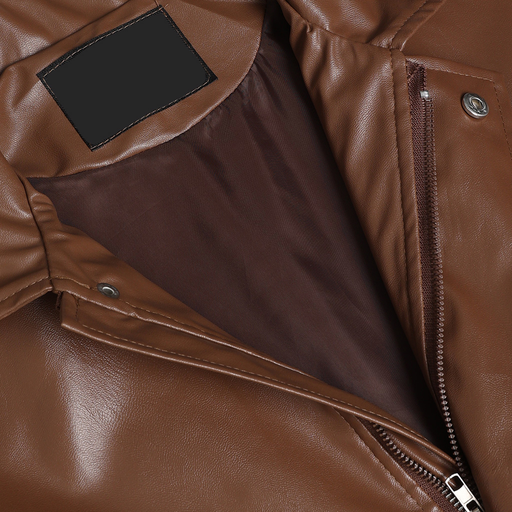 新品未使用 完売商品sudoレザージャケット茶色｜sudo フェイクレザー