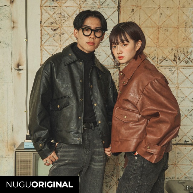 3回再販](ORIGINAL) レザーショートブルゾン | ファッション通販サイト