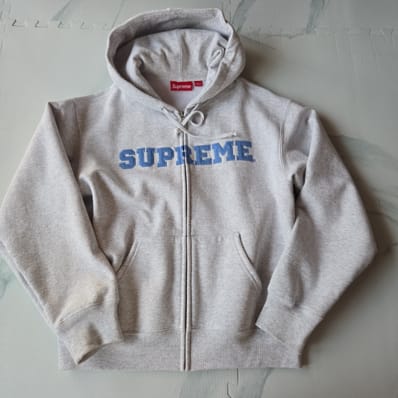 Supreme Collegiate Applique Zip Up Hooded Sweatshirt 