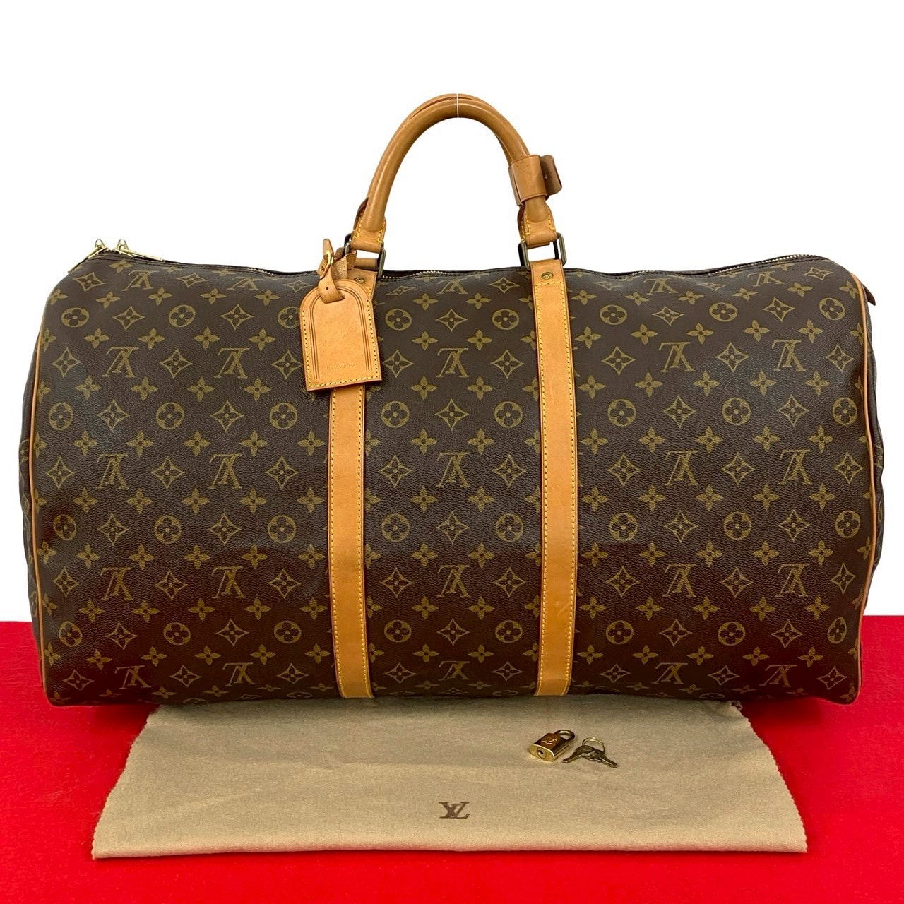 B (目立った傷や汚れなし)】LOUIS VUITTON ルイヴィトン キーポル 60