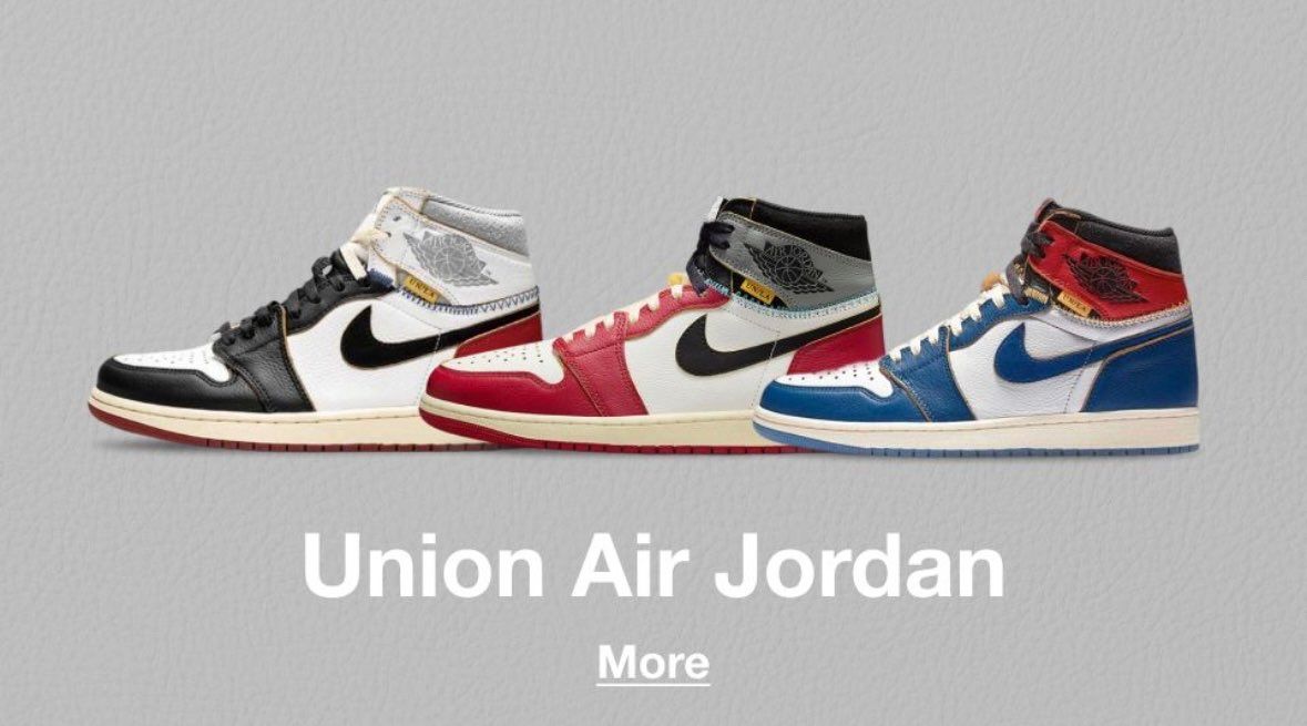 ユニオン × ナイキ エアジョーダン1 レトロ ハイ OG 