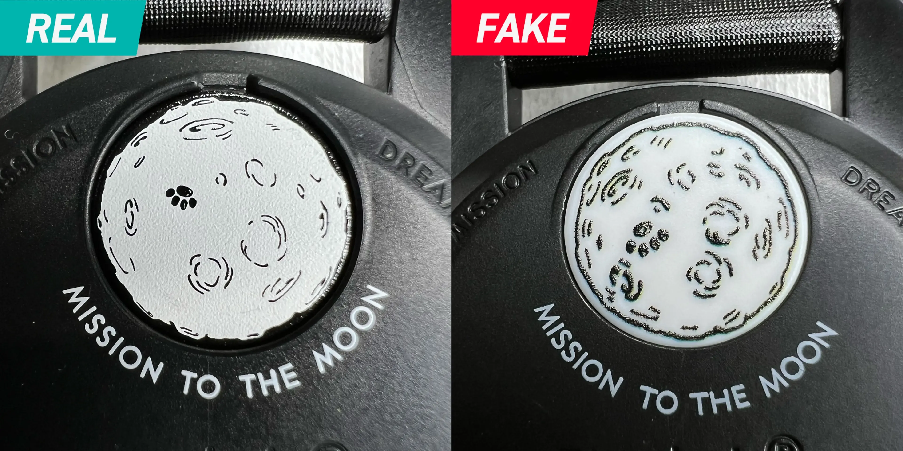 Snoopy × OMEGA × Swatch BIOCERAMIC MoonSwatchの真贋鑑定ポイントと