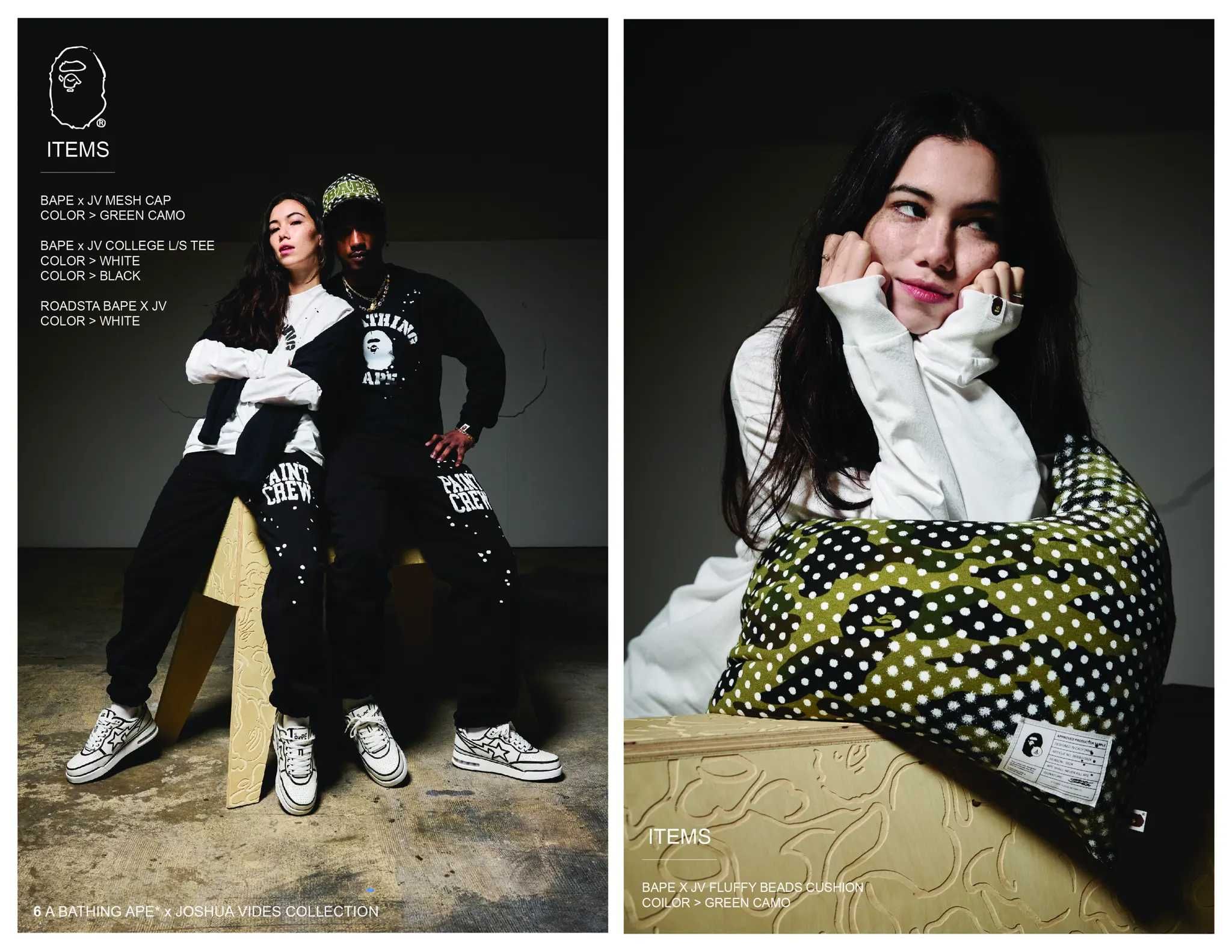 3/16発売｜Joshua Vides × A BATHING APE®︎ collection｜抽選/販売