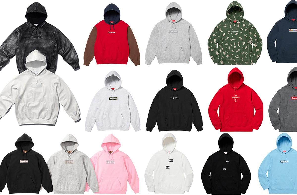 24FWのweek17にも登場！ シュプリームのBOXロゴのパーカー58選