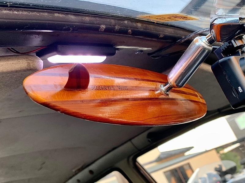 サーフボードルームミラー MOONEYES ウーニーサーフボード内装ミラー