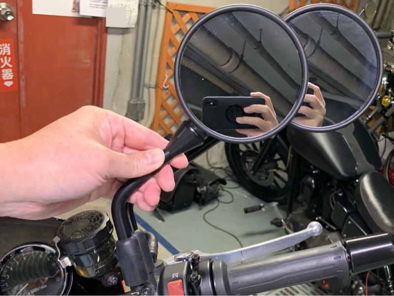 カワサキ(純正) W800純正ミラー のパーツレビュー | Z900RS(義を見てせ