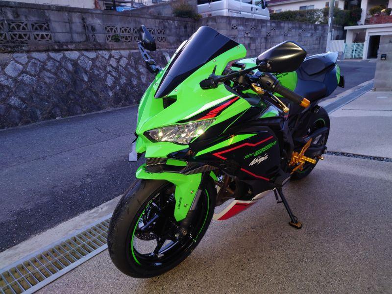 TANAX カウリングミラー AEX6B ブルー鏡 のパーツレビュー | Ninja ZX