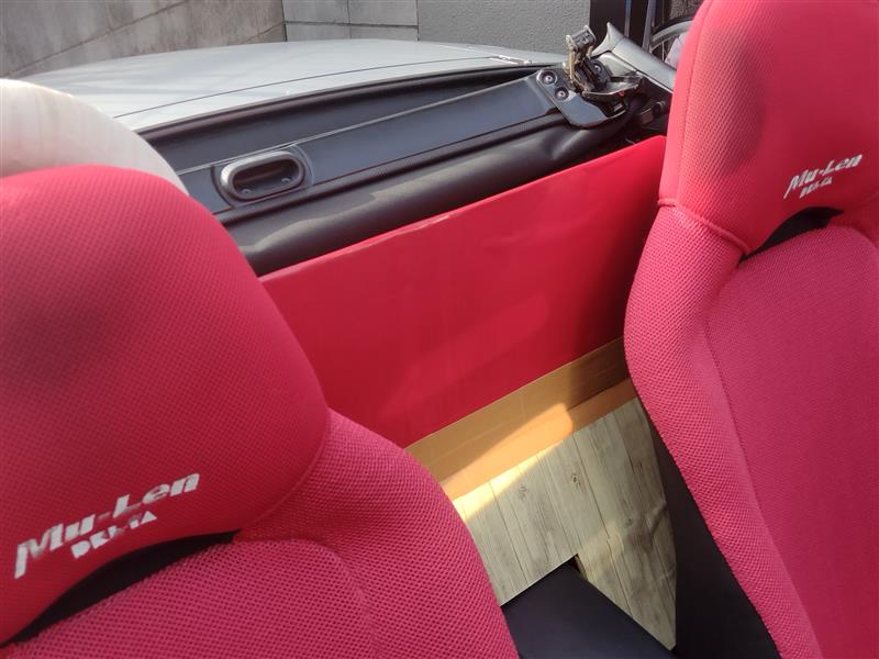 ウインド・ディフレクター、お役御免（マツダ ユーノスロードスター