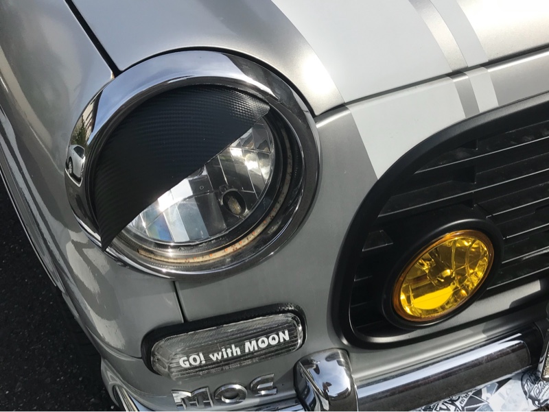 自作 ヘッドライトバイザー のパーツレビュー | ミラジーノ(ゆうちゃん