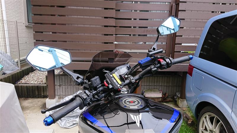 TANAX NAPOLEON シャークミラー3B ブルー鏡 (AOS3B) のパーツレビュー