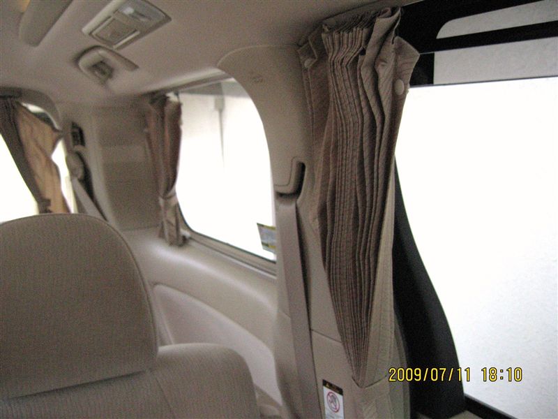 トヨタ純正 室内カーテン（アルファード用） のパーツレビュー
