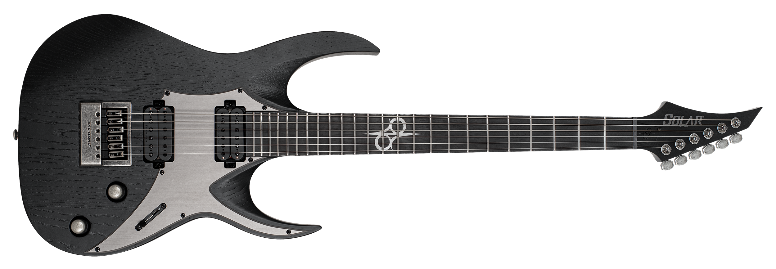 A1.6DBOP – Black Open Pore Matte with Aluminum Pickguard