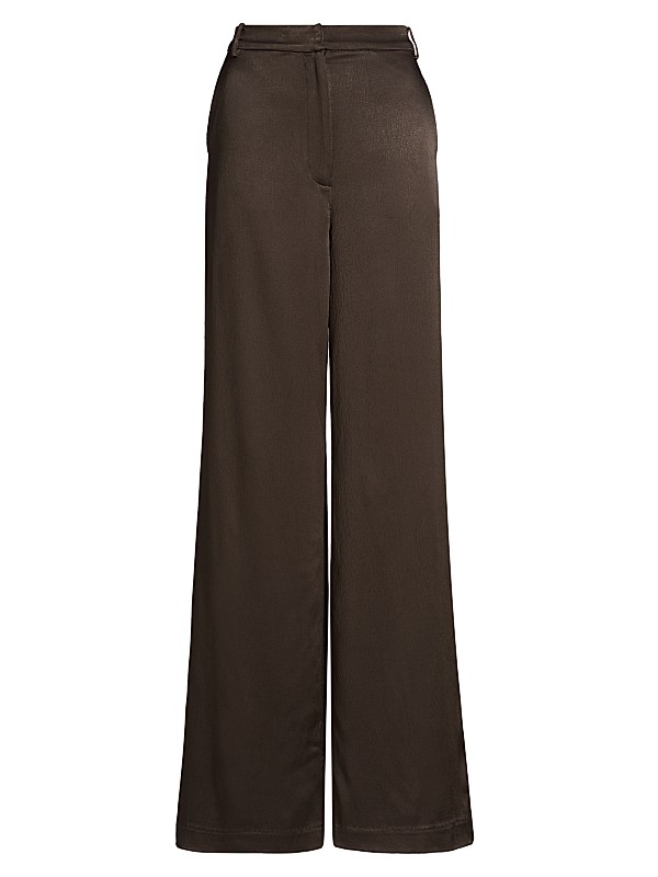 Nonchalant Label Pauline Satin Wide-Leg Pants | Saks Fifth Avenue