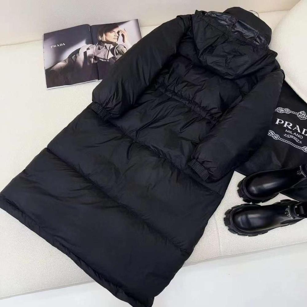 Prada Women's Long Black Raincoat High Quality - E-SEVEN STORE