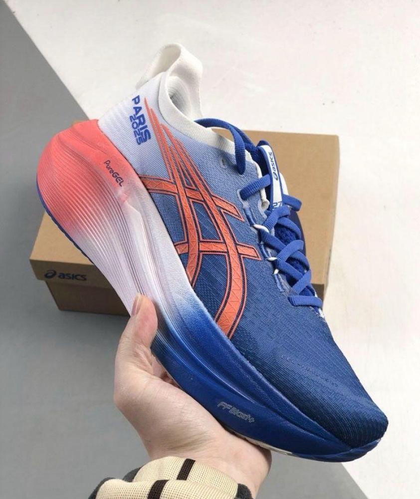 Asics Gel-Nimbus 27 Unisex Shoes Navy Blue Orange - E-SEVEN STORE