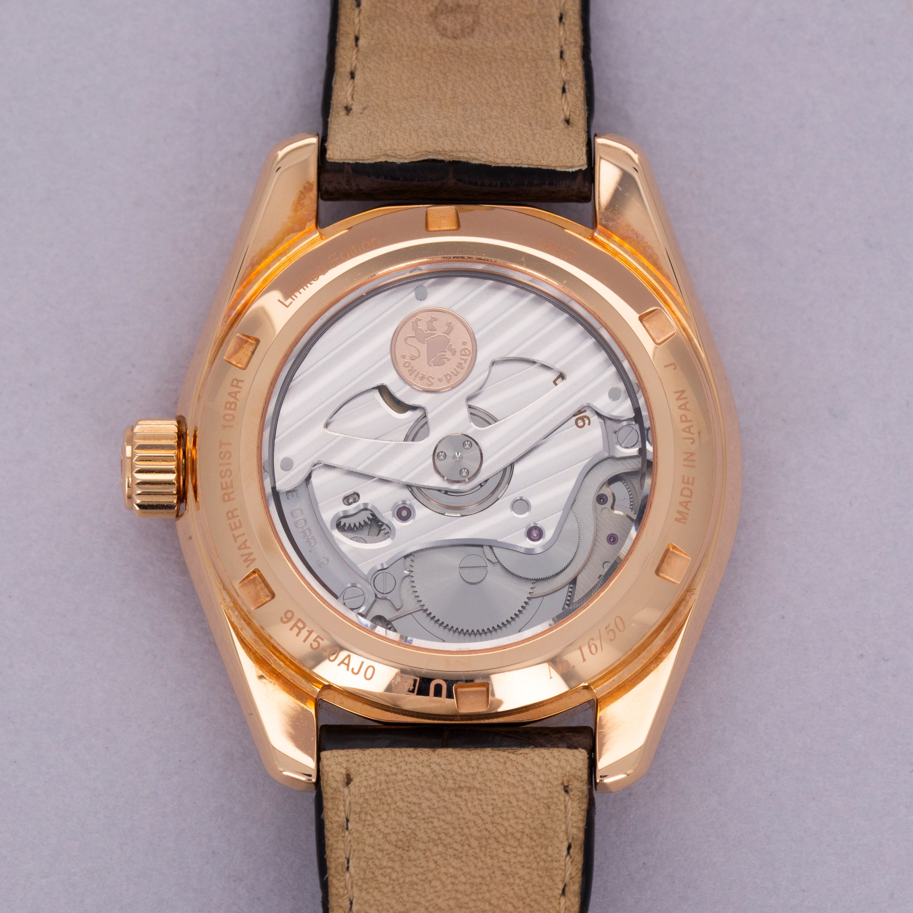 Grand Seiko Heritage 44GS SBGA384 Kira-Zuri Dial 18k RG Limited