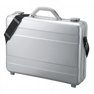 BAG-AL5SL【セキュリティ対応アルミケース（シルバー）】錠前＋南京錠