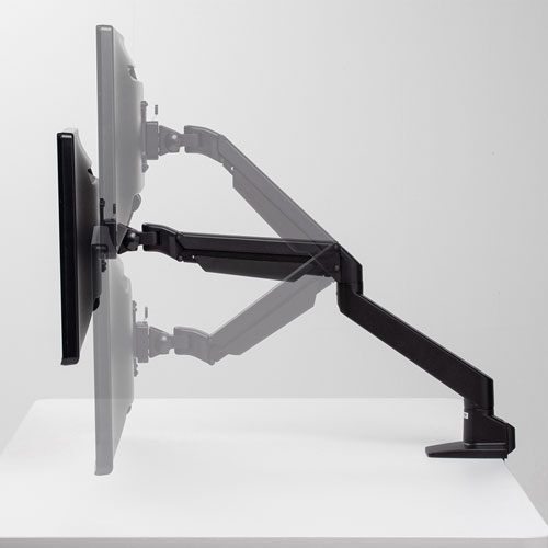 CR-LA1301BKN2【水平垂直多関節液晶モニターアーム(ブラック)】机上面