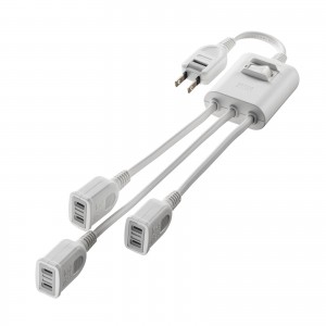 TAP-EX3SWW【一括集中スイッチ付き電源延長コード（2P・3分岐・3個口