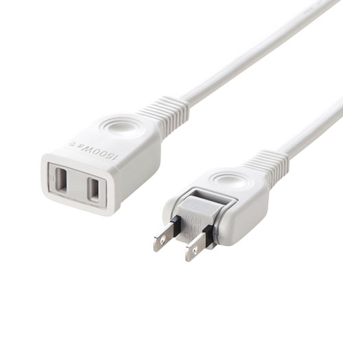 TAP-EX2102【電源延長コード（2P・2m）】タップや機器の電源延長に便利