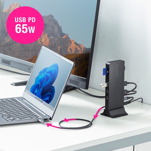 4K×2画面の映像出力に対応したドッキングステーションを発売