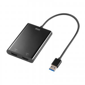 USB-CVU3HD6【USB-HDMIディスプレイアダプタ（4K×2画面出力）】USB