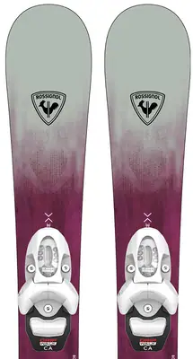 Rossignol Princess Junior Skis + Comp Kid Princess 25 | SkatePro