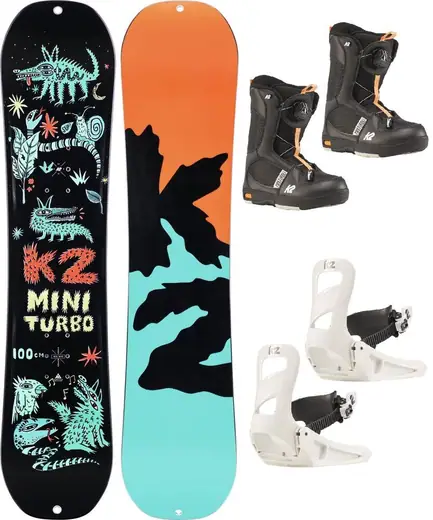 K2 Mini Turbo Kids Snowboard Package - Snowboards | SkatePro