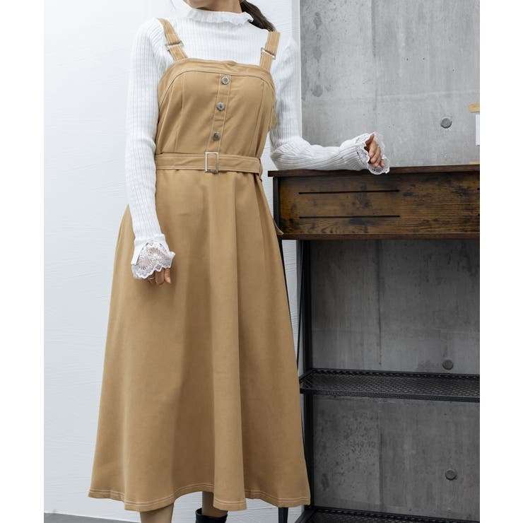 ジャンパースカート サロペットワンピース[品番：II000011324