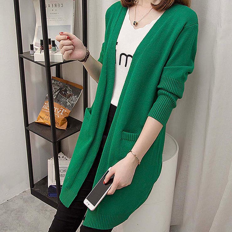 ニット ロング カーディガン[品番：MSDL0000512]｜maison de LATIR