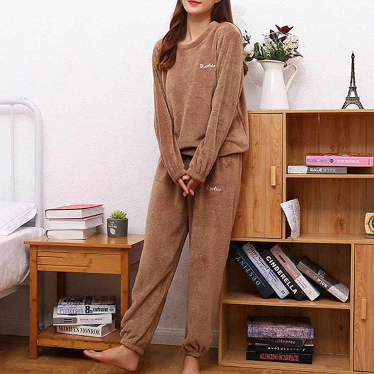 着るだけで可愛い暖かいルームウェアセット ふわふわ 暖かい[品番