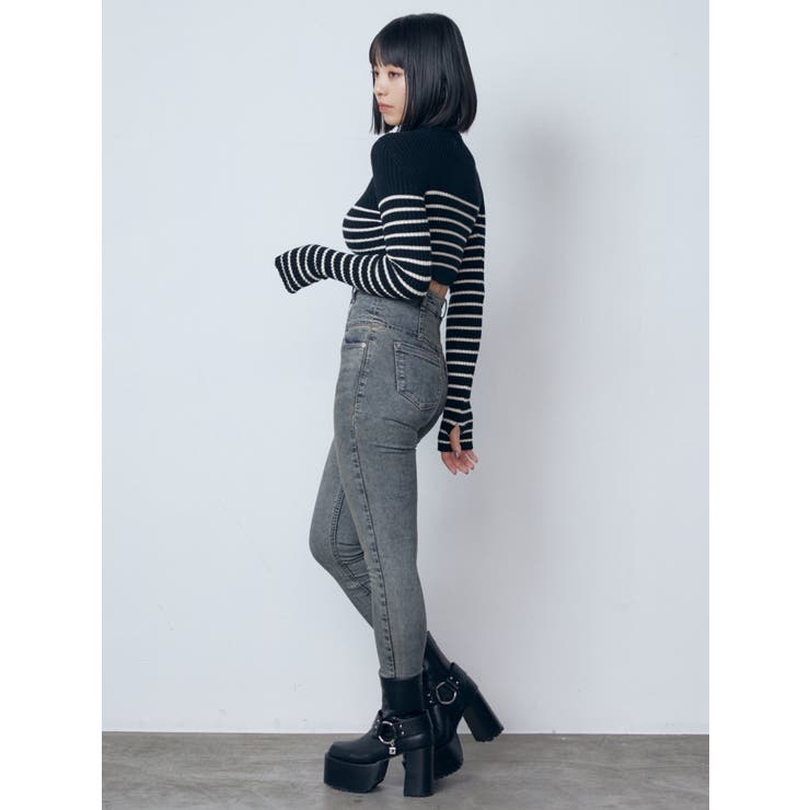 ELDER】MONSTERハイウエストデニム[品番：MKSW0060599]｜EMODA（エモダ