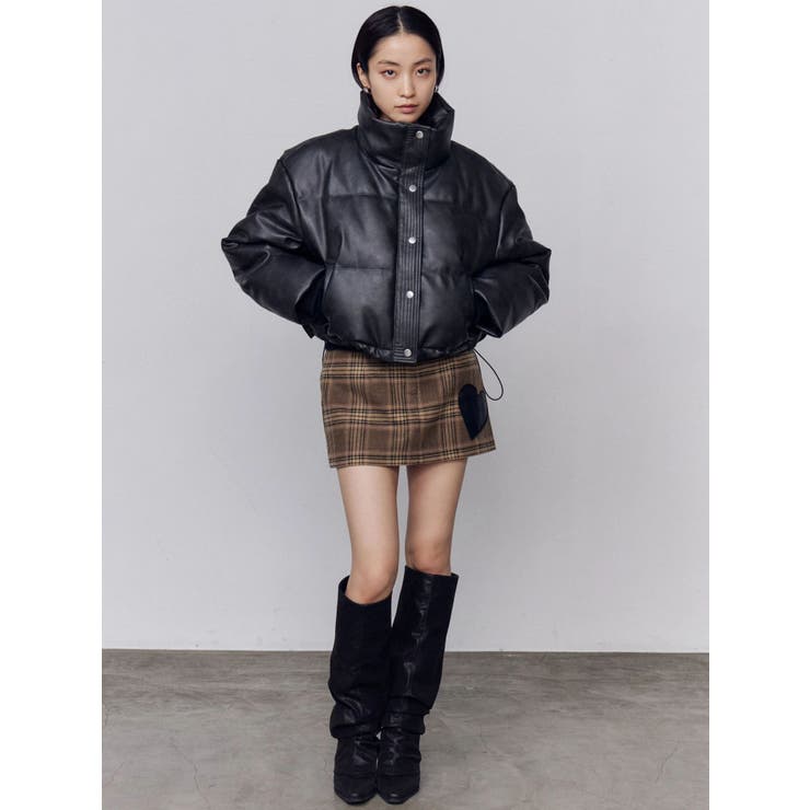 フェイクレザーショートダウン[品番：MKSW0068413]｜EMODA（エモダ）の