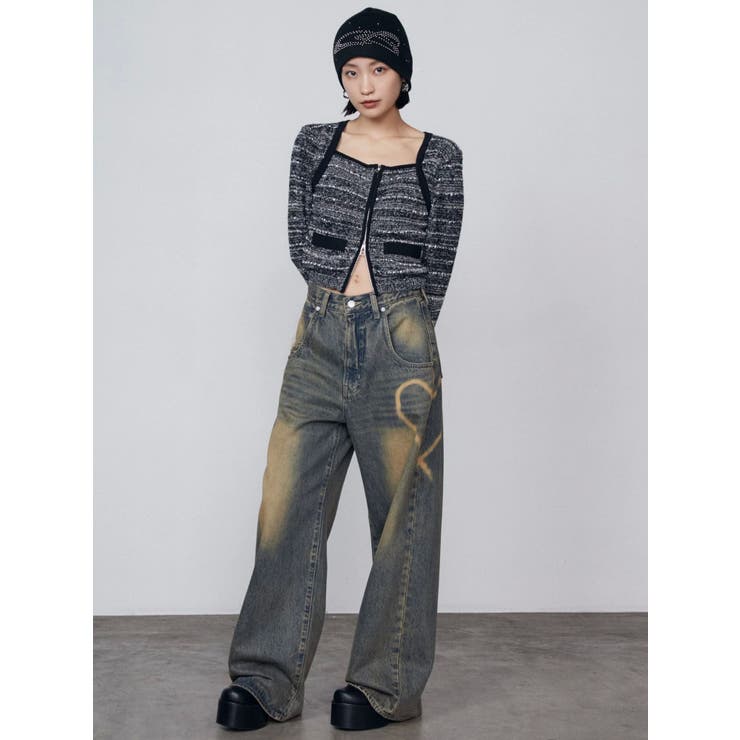 グラフィックルーズジーンズ[品番：MKSW0062143]｜EMODA（エモダ）の