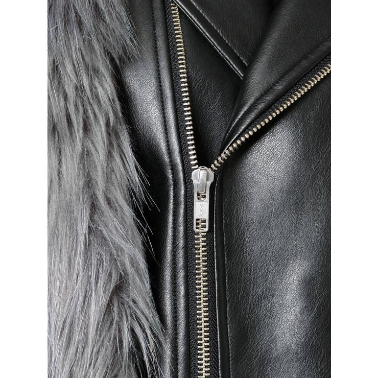 レイヤードエコファーライダースジャケット[品番：MKSW0032052]｜GYDA