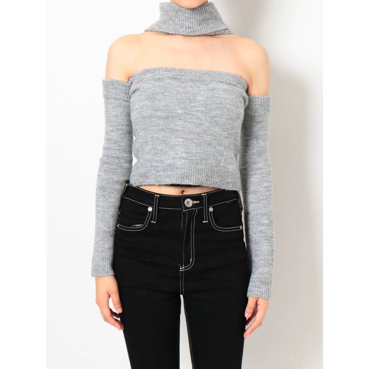 2WAYチョーカーベアニット TOPS[品番：MKSW0033283]｜GYDA（ジェイダ
