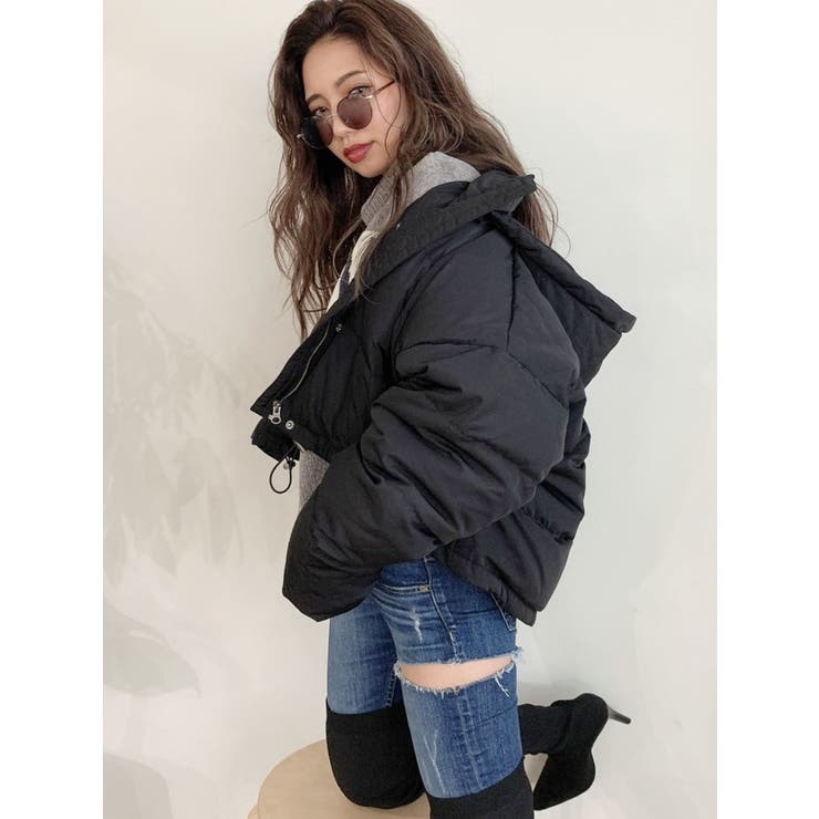 backロング ショートダウンコート[品番：MKSW0039069]｜GYDA（ジェイダ